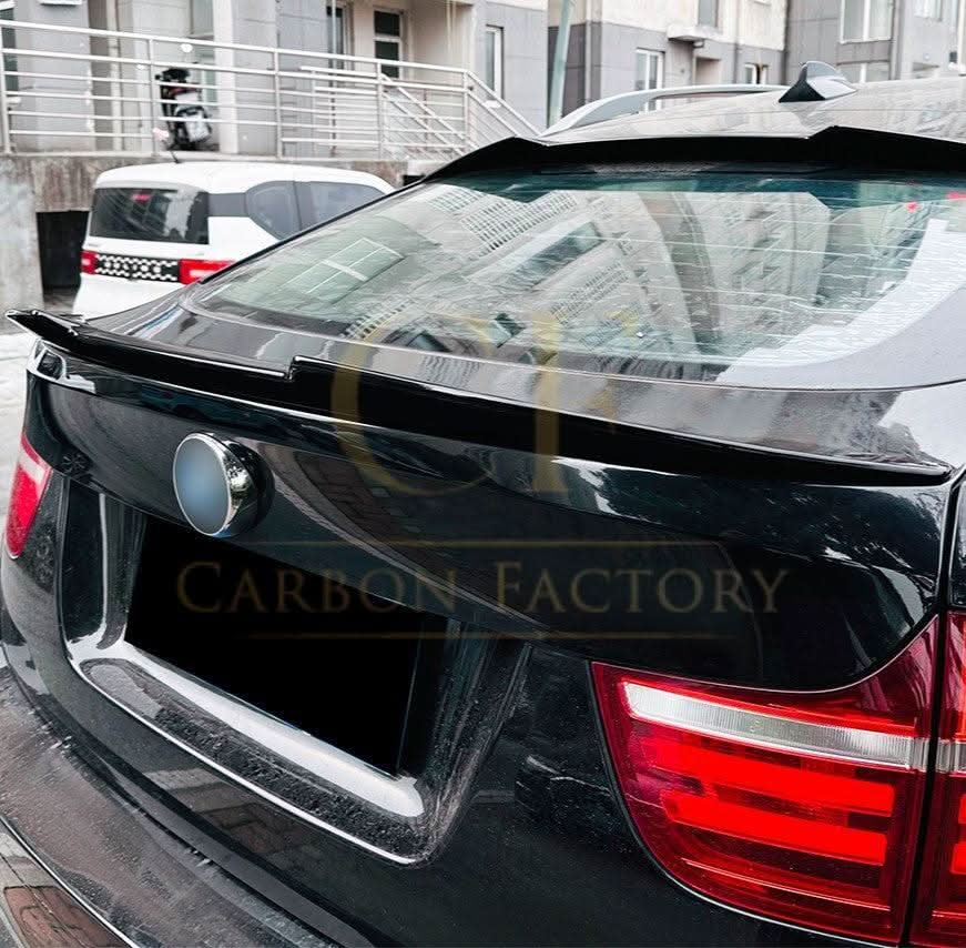 V Style Gloss Black Mid Spoilers for BMW E71 X6 08-14 - Carbon Factory