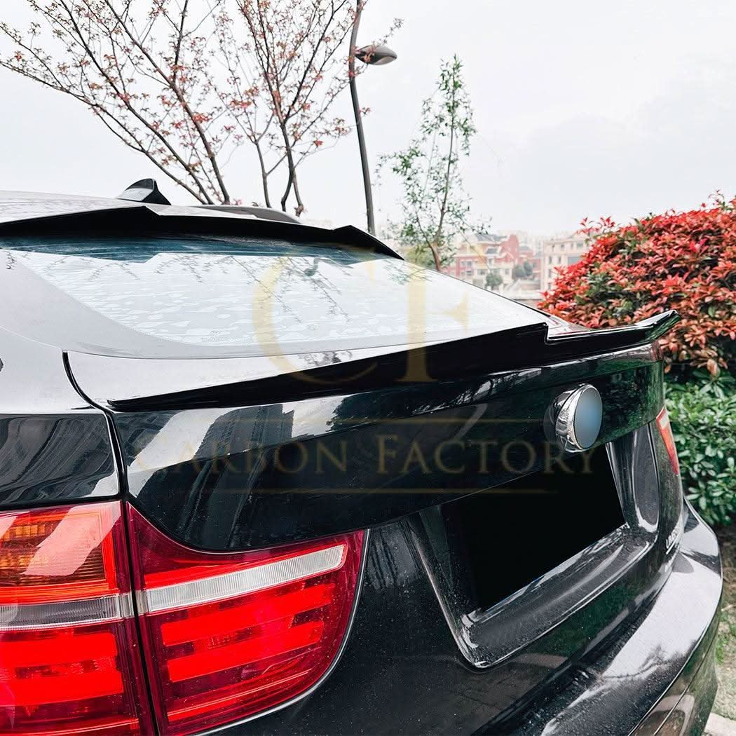 V Style Gloss Black Mid Spoilers for BMW E71 X6 08-14 - Carbon Factory