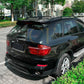 V Style Gloss Black Roof Spoiler for BMW E70 X5 08-14 - Carbon Factory