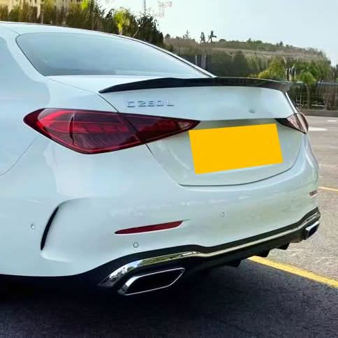 V Style Gloss Black Spoiler for Mercedes Benz W206 C Class Saloon 22-Present - Carbon Factory