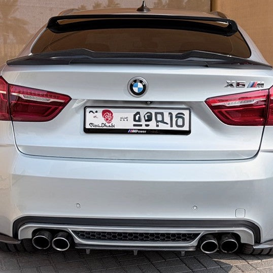 PSM Style Pre-Preg Carbon Fibre Boot Spoiler for BMW F16 X6 F86 X6M 15-18 - Carbon Factory