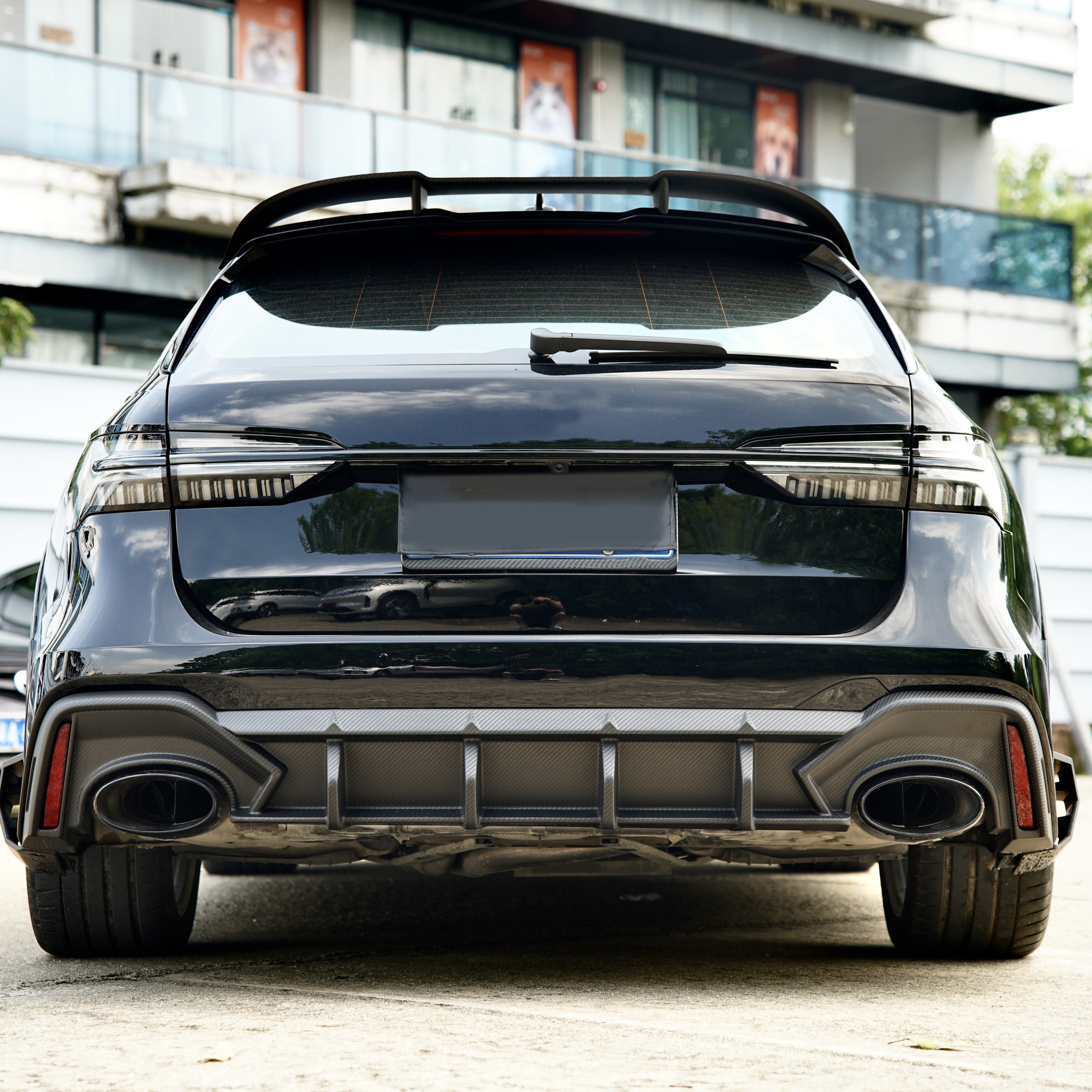 Pre-Preg Carbon Fibre Roof Spoiler for Audi C8 RS6 Estate 19-24 - Carbon Factory