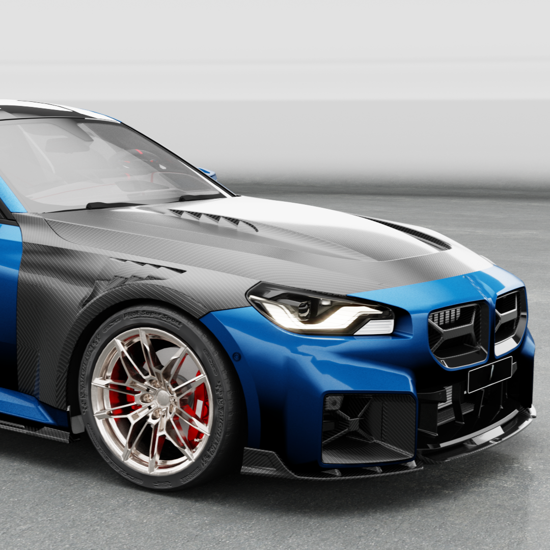 V Style Pre-Preg Carbon Fibre Bonnet for BMW G87 M2 23-Present