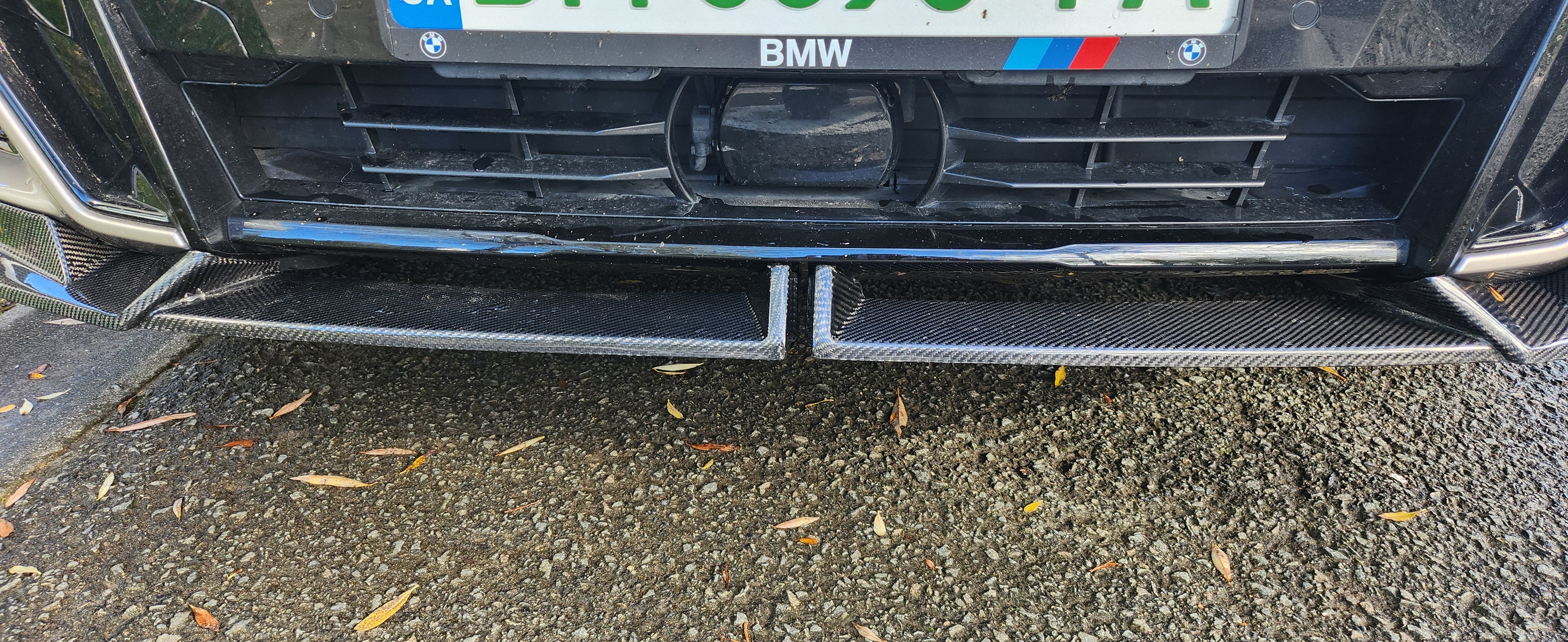 V Style Carbon Fibre Front Splitter for BMW G01 X3 G02 X4 G08 IX3 22-24 - Carbon Factory
