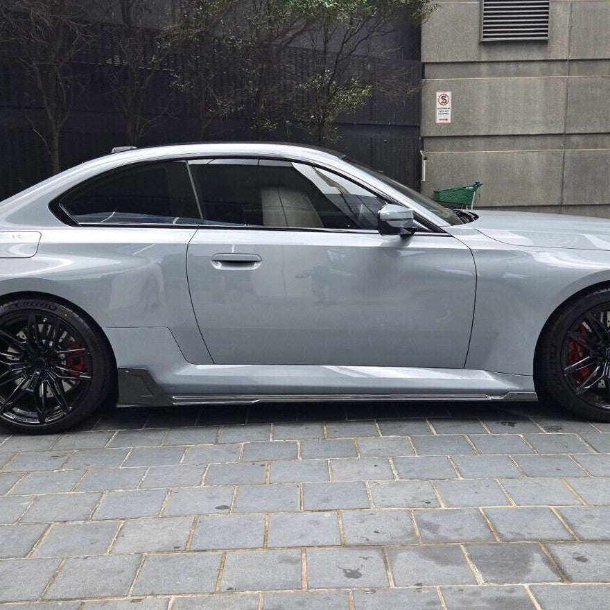 V Style Pre-Preg Carbon Fibre Side Skirts for BMW G87 M2 23-Present