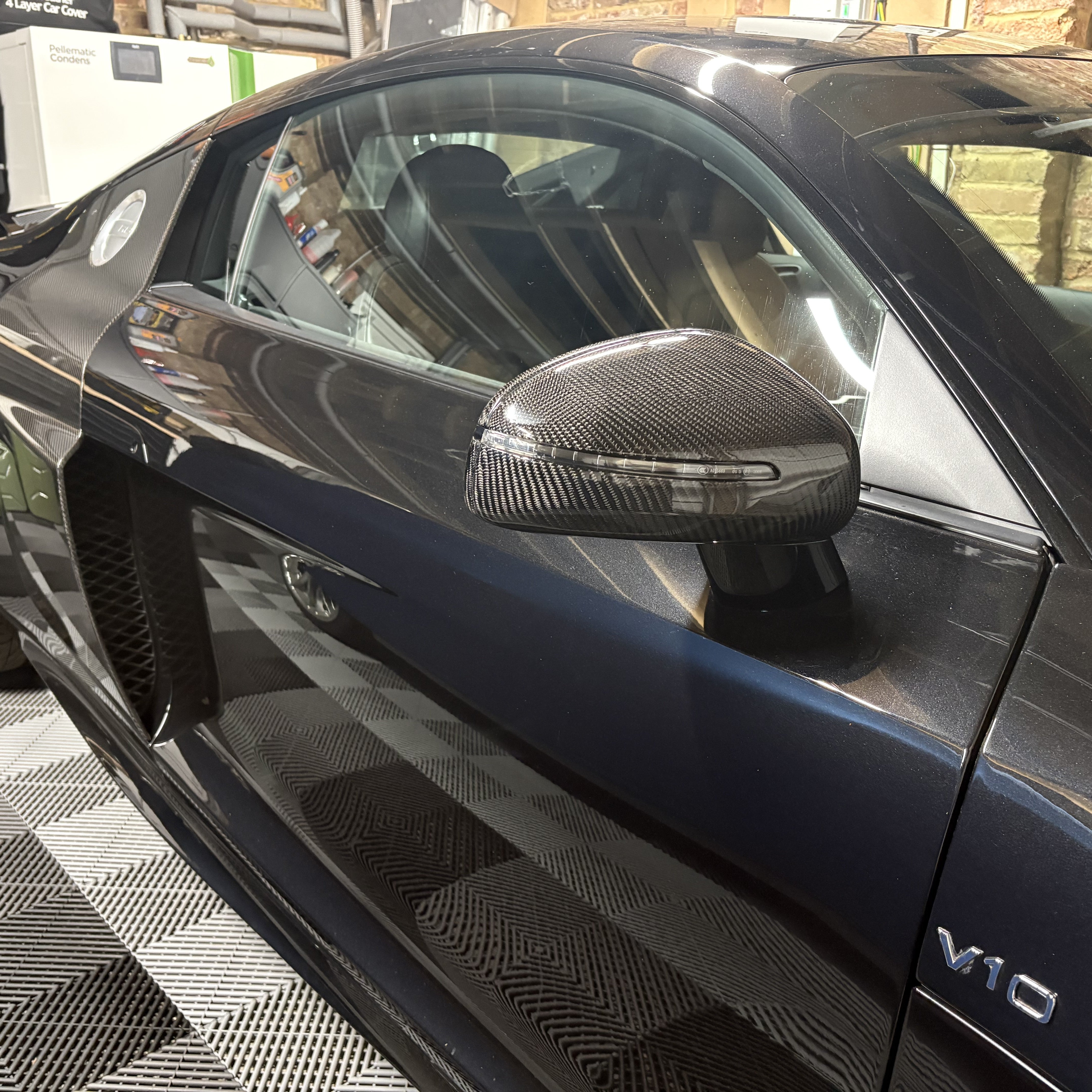 Carbon Fibre Mirror Covers for Audi R8 Gen 1 08-14