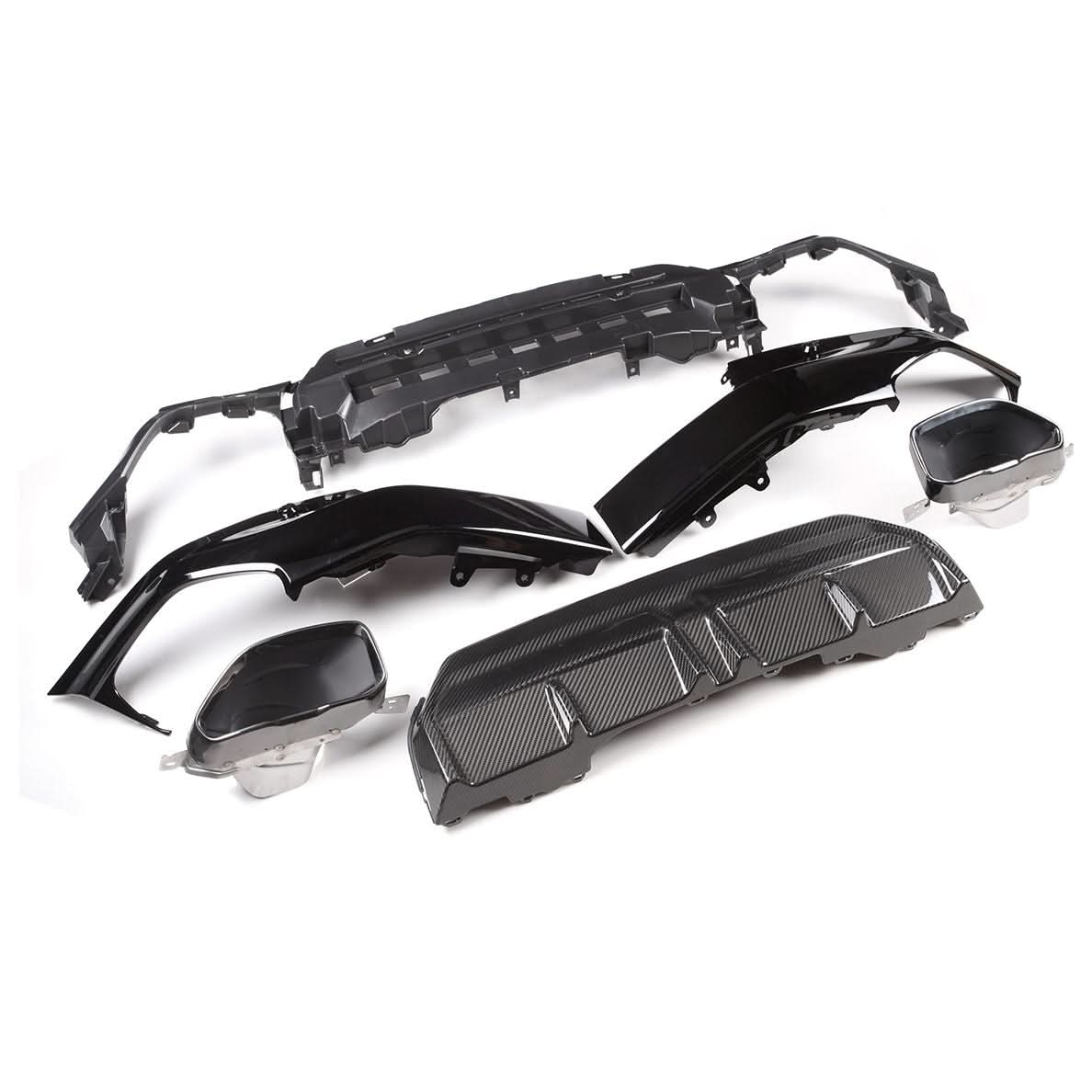 CF Style Pre-Preg Carbon Fibre Rear Diffuser for BMW 2 Series G42 Coupe 21-Present - Carbon Factory