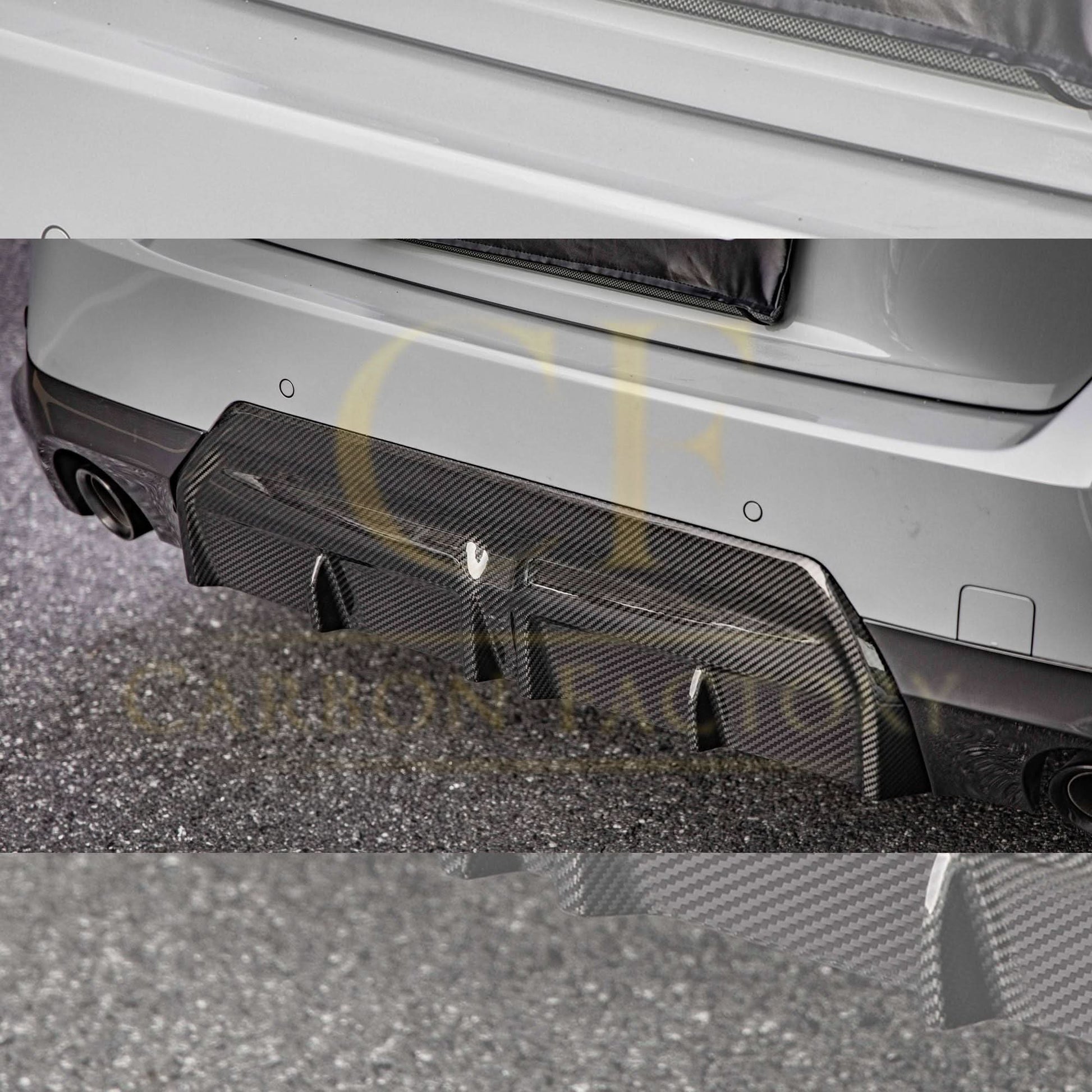 CF Style Pre-Preg Carbon Fibre Rear Diffuser for BMW 2 Series G42 Coupe 21-Present - Carbon Factory