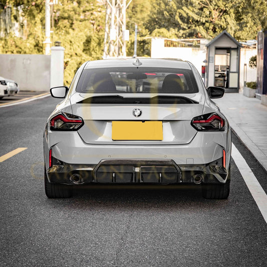 CF Style Pre-Preg Carbon Fibre Rear Diffuser for BMW 2 Series G42 Coupe 21-Present - Carbon Factory