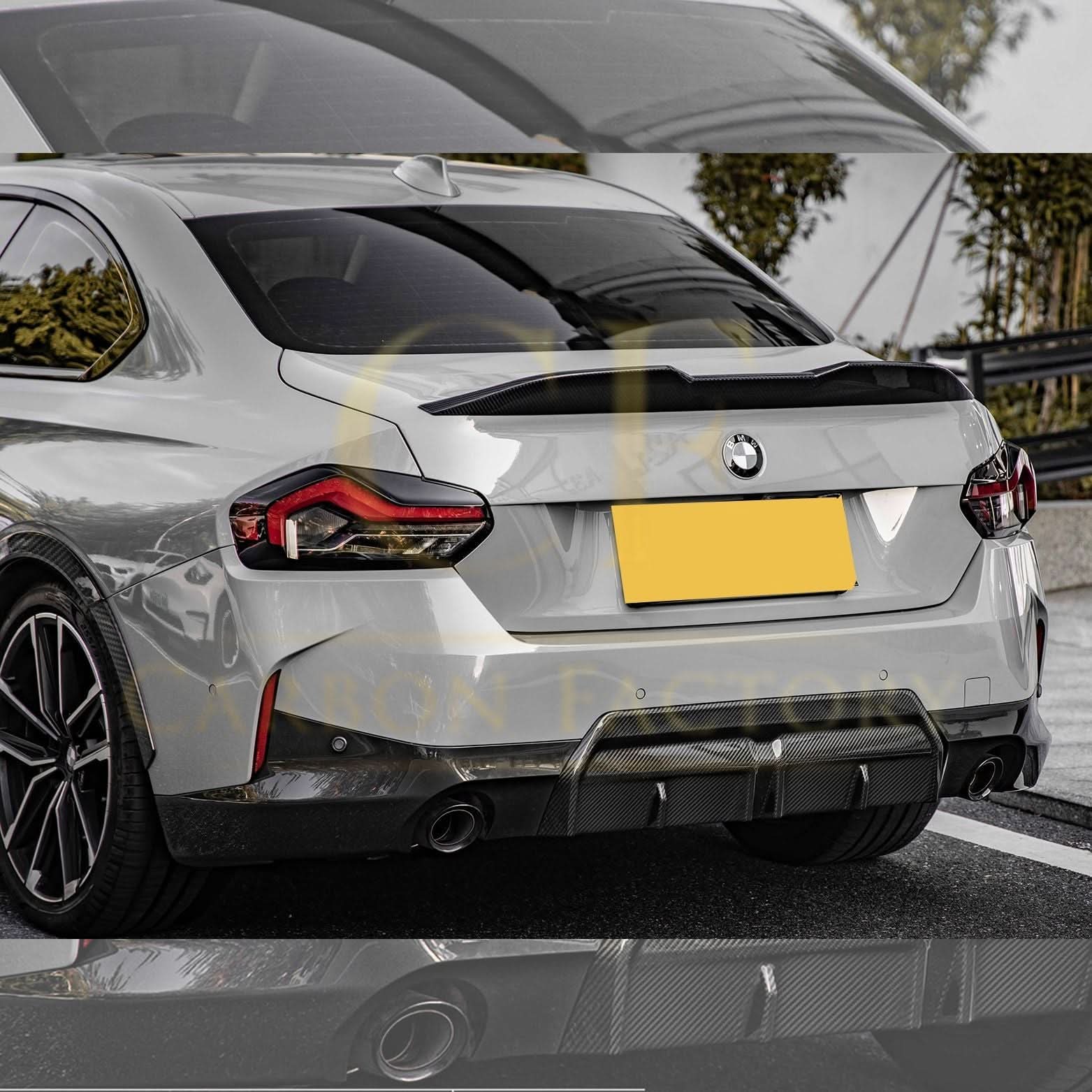 CF Style Pre-Preg Carbon Fibre Rear Diffuser for BMW 2 Series G42 Coupe 21-Present - Carbon Factory