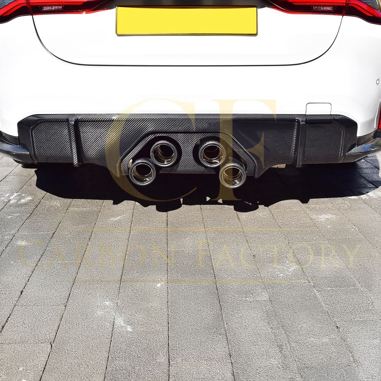 CF Style Pre-Preg Carbon Fibre Rear Diffuser for BMW G80 M3 G82 G83 M4 21-Present - Carbon Factory