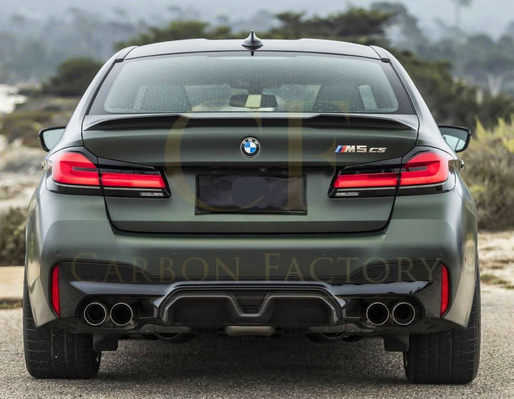 CS Style Pre-Preg Carbon Fibre Rear Diffuser for BMW F90 M5 17-24 - Carbon Factory