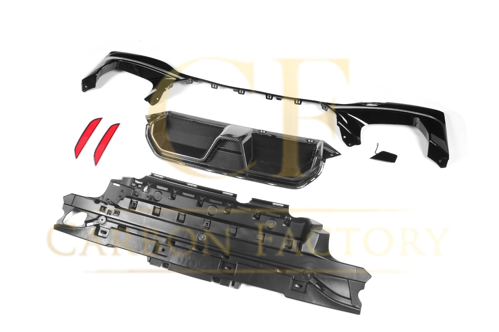 CS Style Pre-Preg Carbon Fibre Rear Diffuser for BMW G30 5 Series 17-23 - Carbon Factory