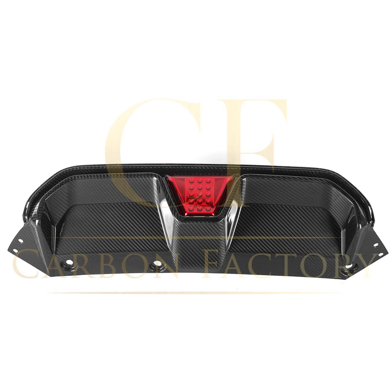 CS Style with LED Pre-Preg Carbon Fibre Rear Diffuser for BMW F90 M5 17-24 - Carbon Factory