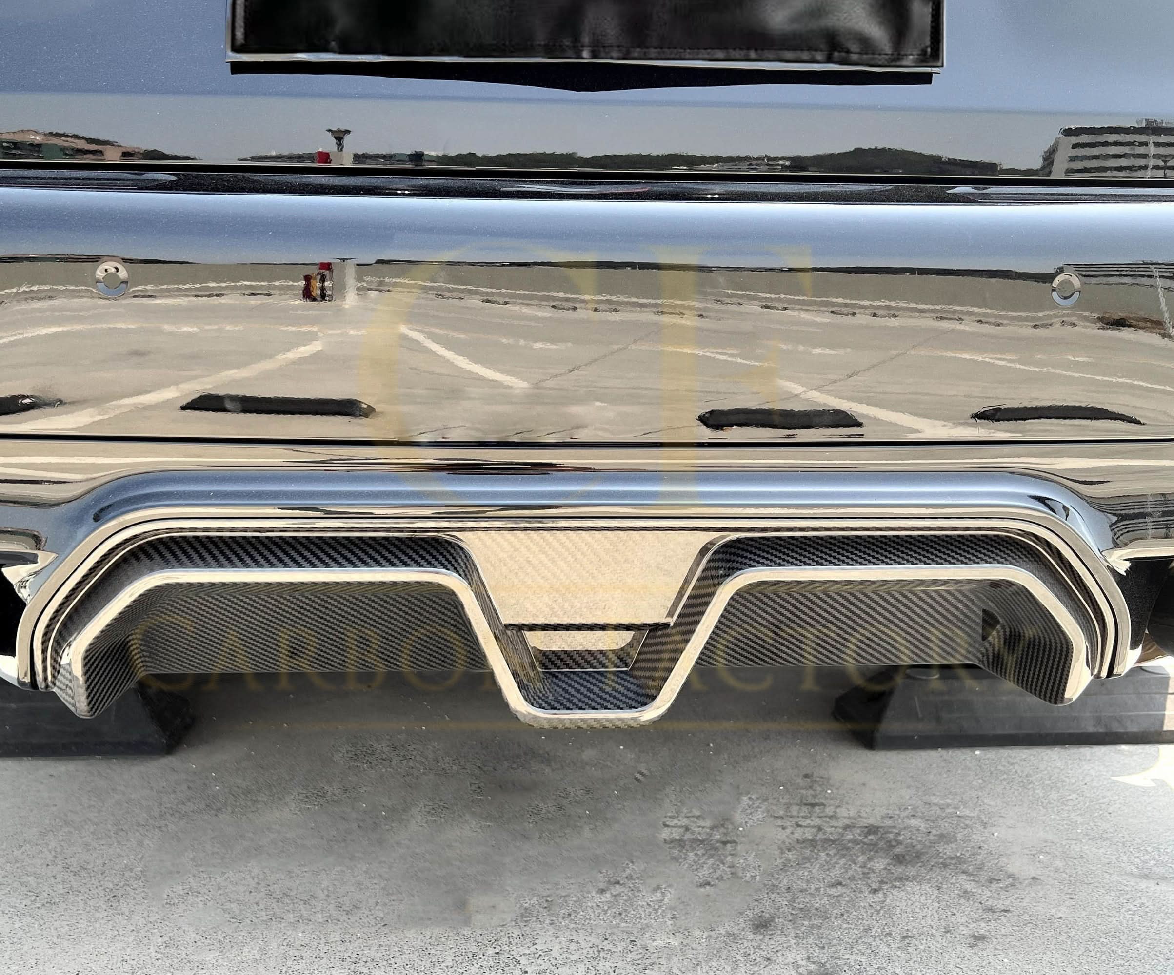 LED Style Carbon Fibre Rear Diffuser for BMW F90 M5 21-Present - Carbon Factory