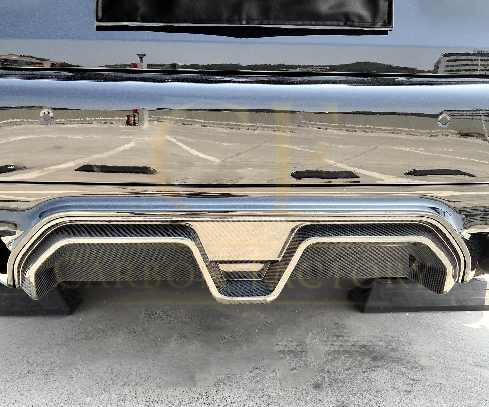 LED Style Carbon Fibre Rear Diffuser for BMW F90 M5 21-Present - Carbon Factory