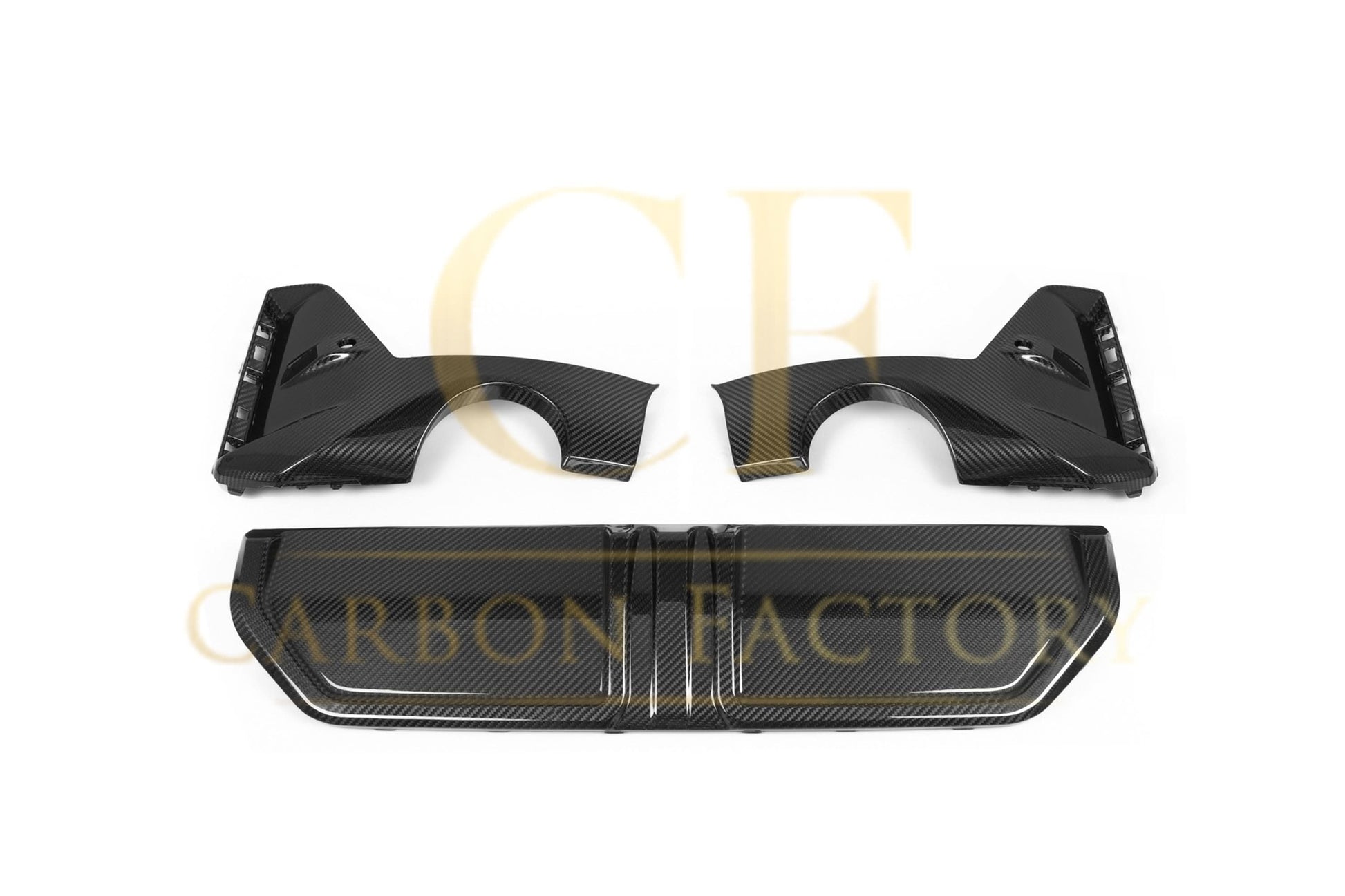 MP Style Carbon Fibre Rear Diffuser for BMW G20 G28 3 Series LCI M Sport 22-25 - Carbon Factory