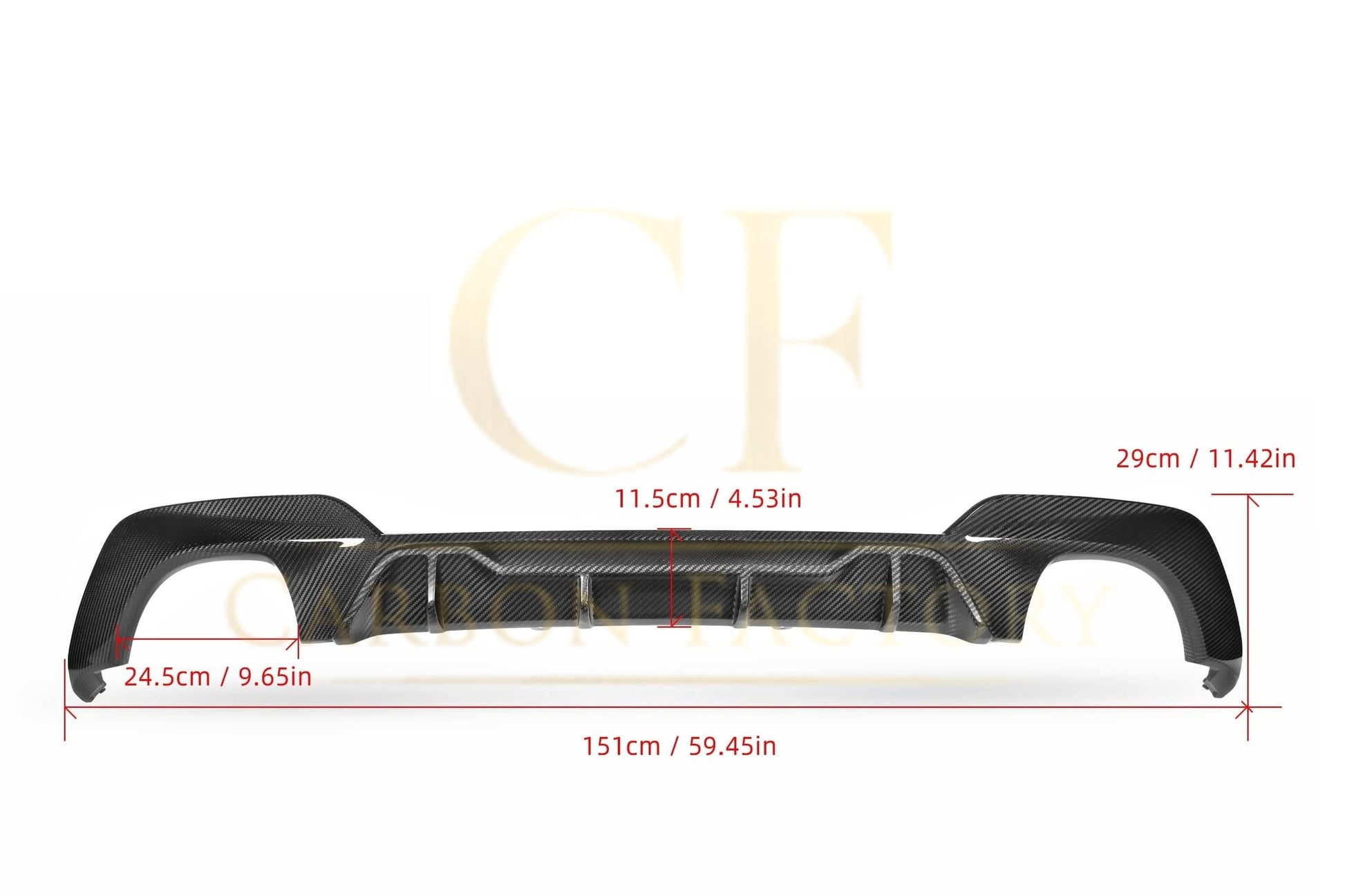 MP Style Pre-Preg Carbon Fibre Rear Diffuser for BMW 3 Series G20 G21 Pre-LCI M Sport 19-22 - Carbon Factory