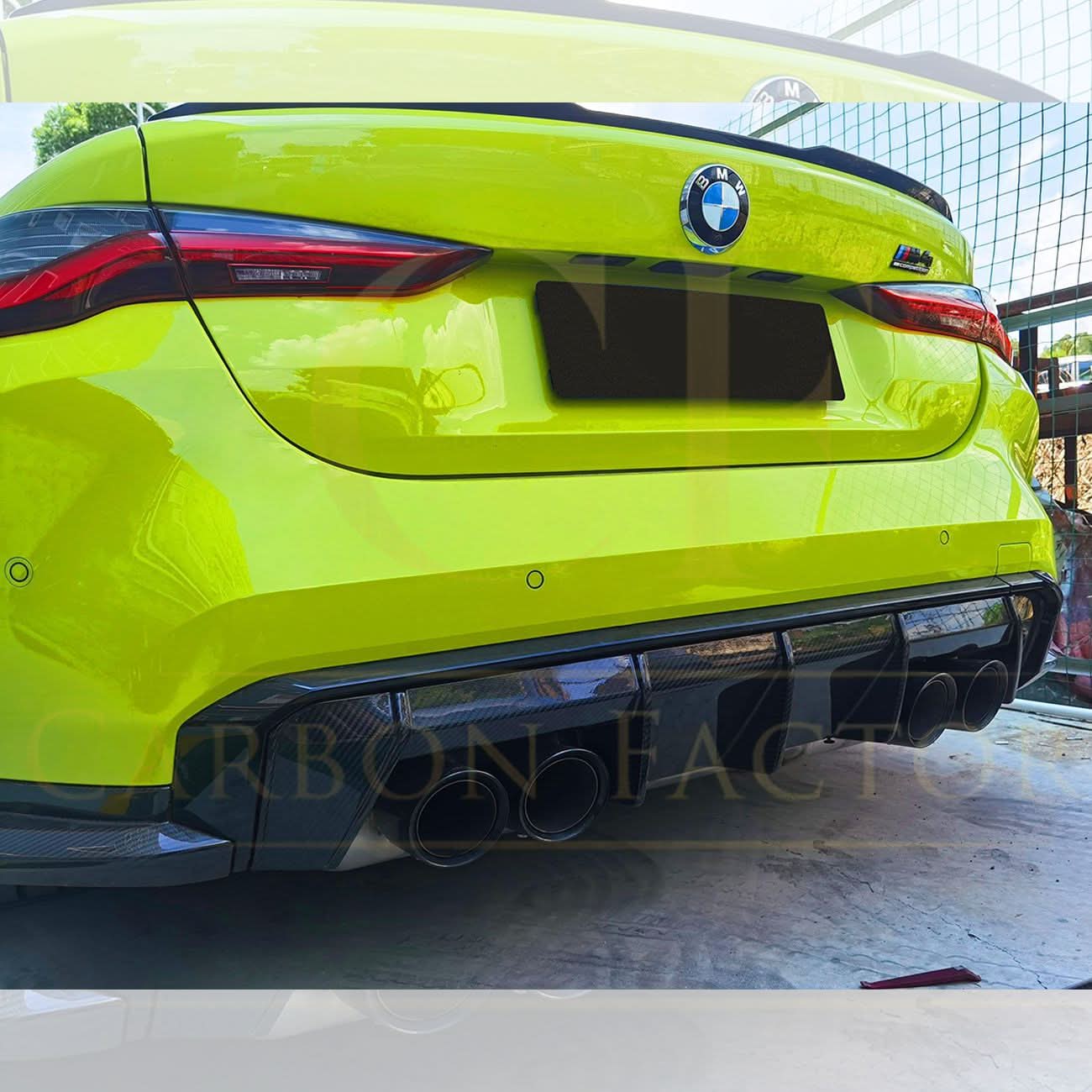 MP Style Pre-Preg Carbon Fibre Rear Diffuser for BMW G80 M3 G82 G83 M4 21-Present - Carbon Factory