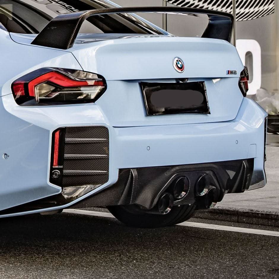 MP Style Pre-Preg Carbon Fibre Rear Diffuser Outer for BMW G87 M2 23-Present - Carbon Factory
