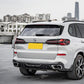 MP Style Pre-Preg Carbon Fibre Rear Side Diffuser for BMW G05 X5 LCI 23-25 - Carbon Factory