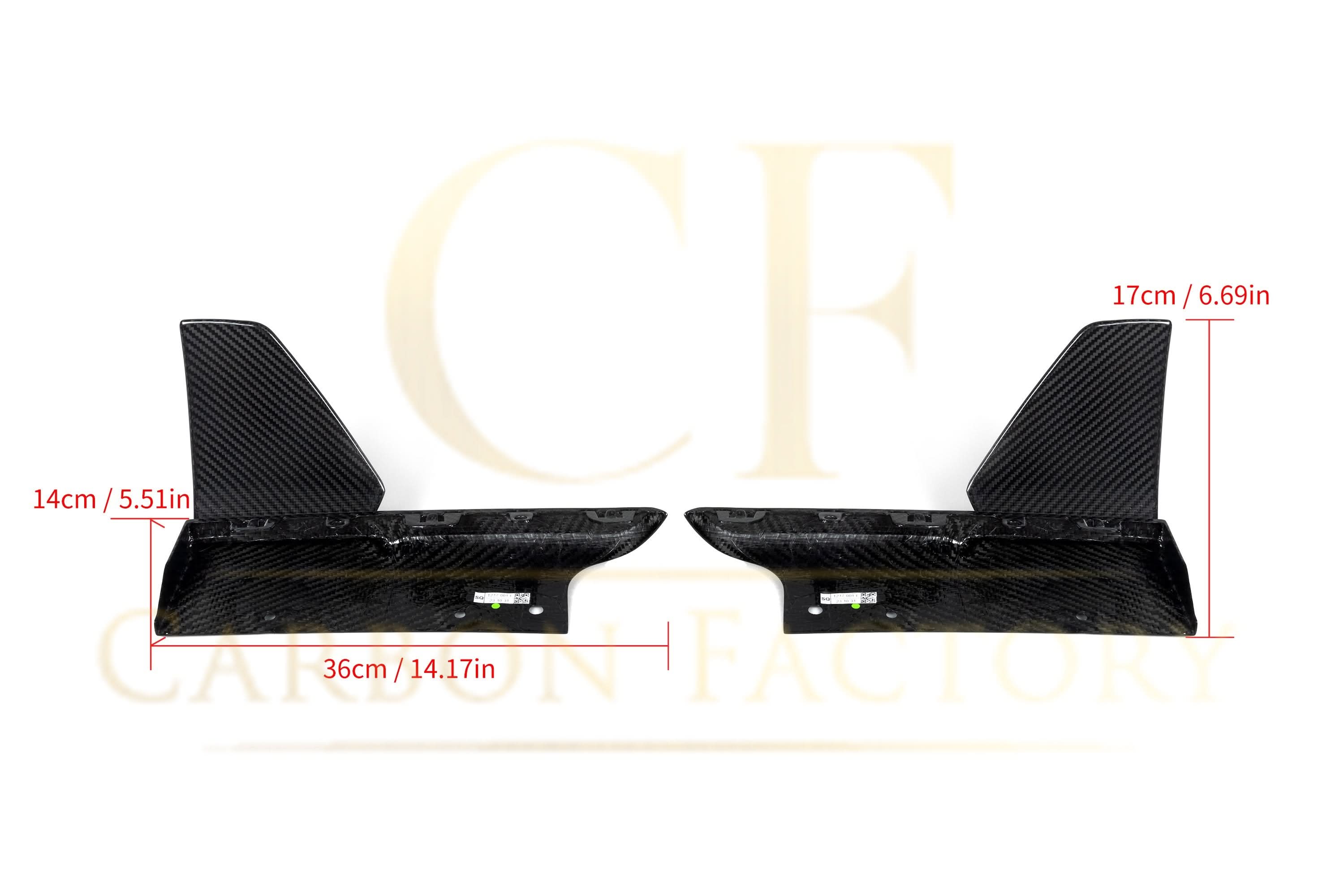 MP Style Pre-Preg Carbon Fibre Rear Side Diffuser for BMW G05 X5 LCI 23-25 - Carbon Factory