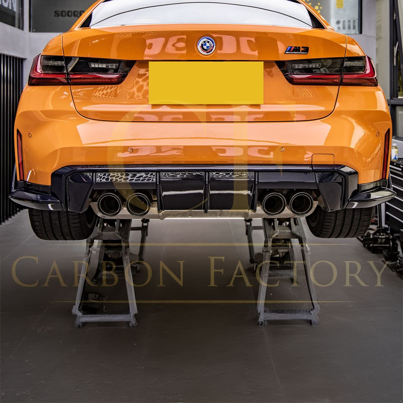 OEM Style Pre-Preg Carbon Fibre Diffuser Trim for BMW G80 M3 G82 G83 M4 21-Present - Carbon Factory