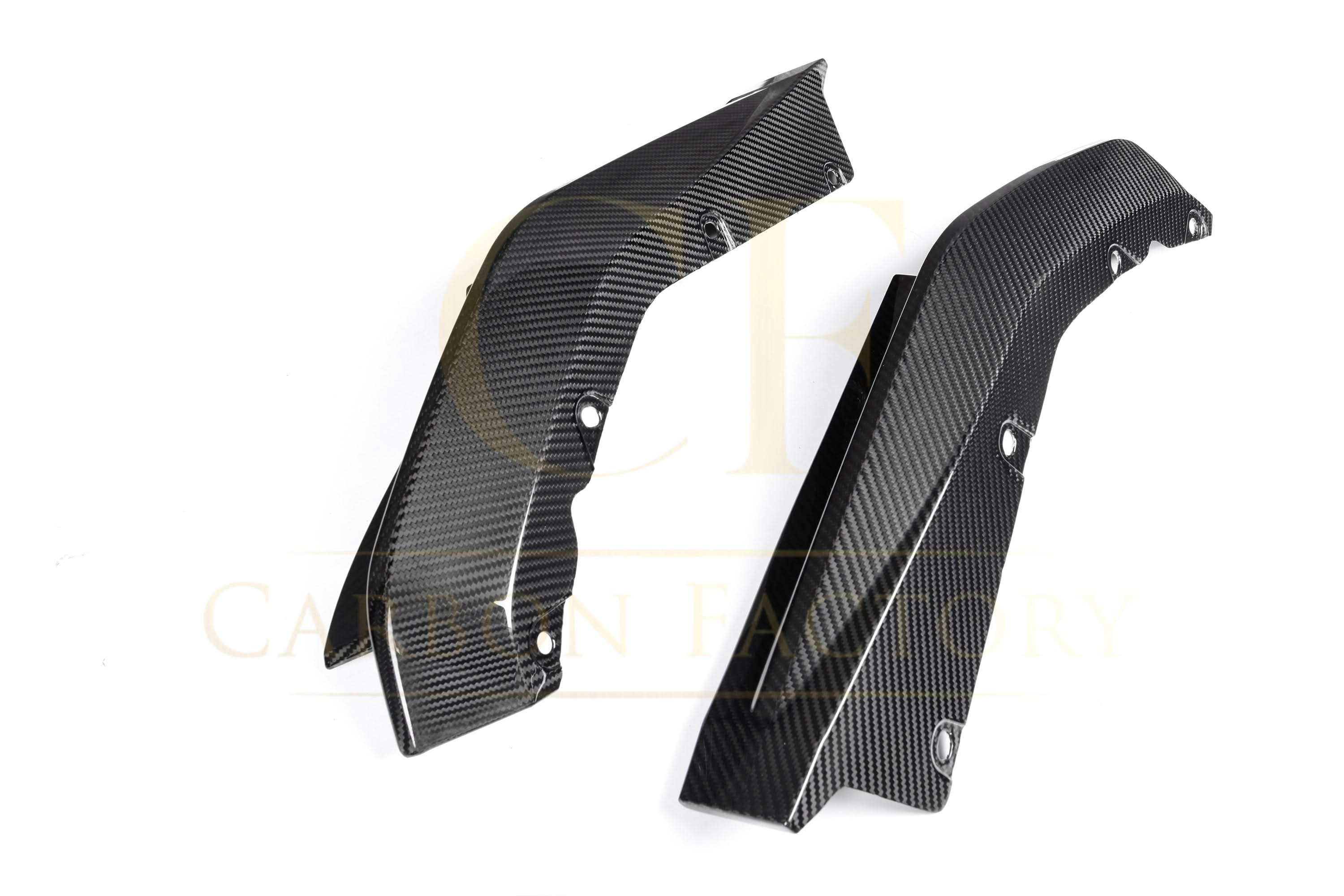OEM Style Pre-Preg Carbon Fibre Rear Bumper Spats for BMW G80 M3 21-Present - Carbon Factory