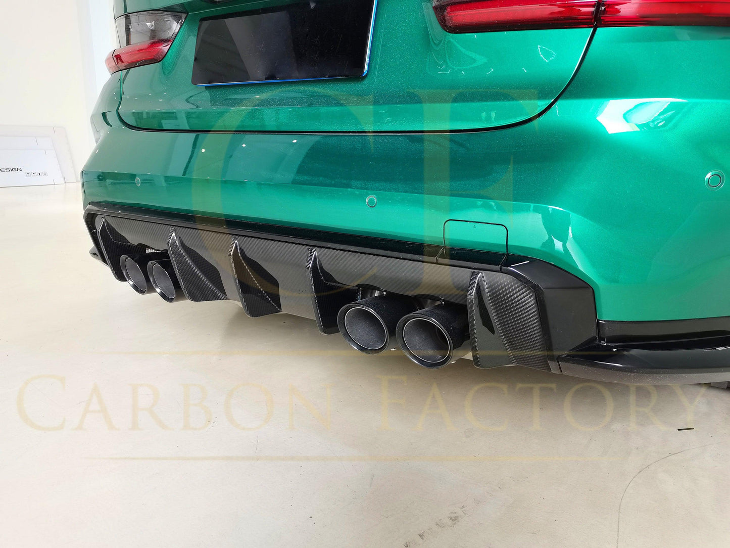 OEM Style Pre-Preg Carbon Fibre Rear Diffuser for BMW G80 M3 G82 G83 M4 21-Present - Carbon Factory