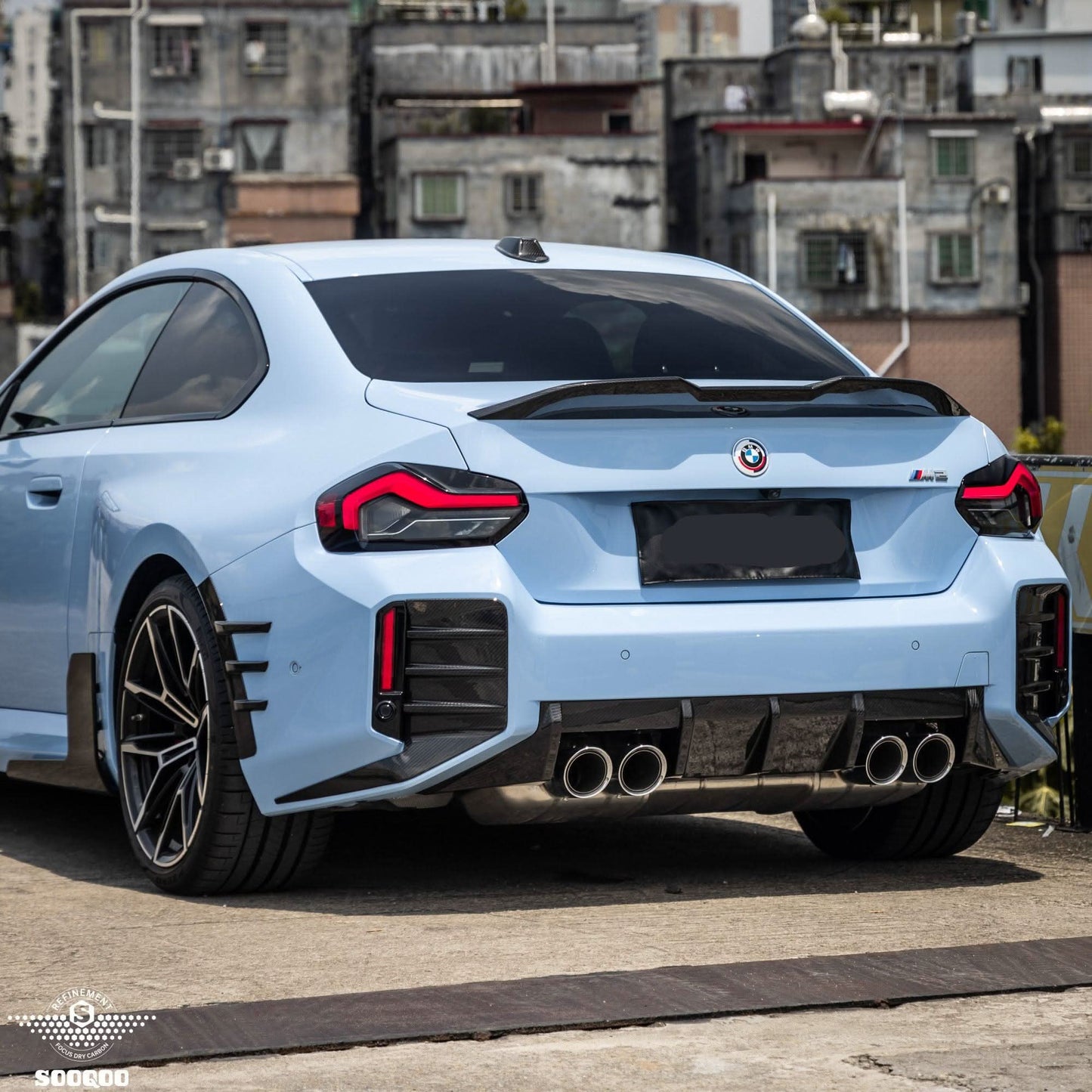 OEM Style Pre-Preg Carbon Fibre Rear Diffuser for BMW G87 M2 23-Present - Carbon Factory