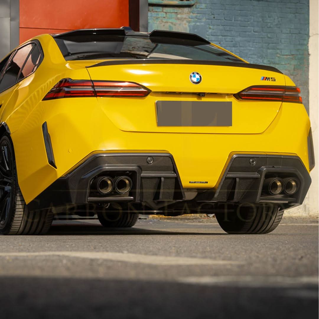 SQ-A Style Pre-Preg Carbon Fibre Rear Diffuser for BMW G90 G99 M5 2025-Present - Carbon Factory