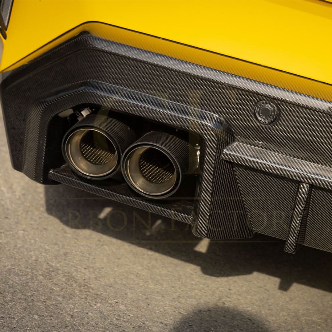 SQ-A Style Pre-Preg Carbon Fibre Rear Diffuser for BMW G90 G99 M5 2025-Present - Carbon Factory