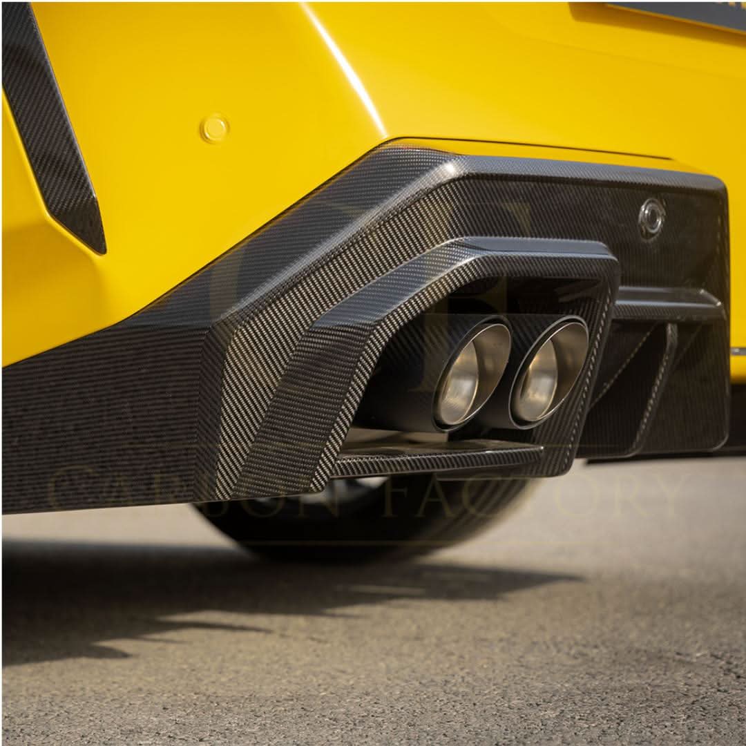 SQ-A Style Pre-Preg Carbon Fibre Rear Diffuser for BMW G90 G99 M5 2025-Present - Carbon Factory
