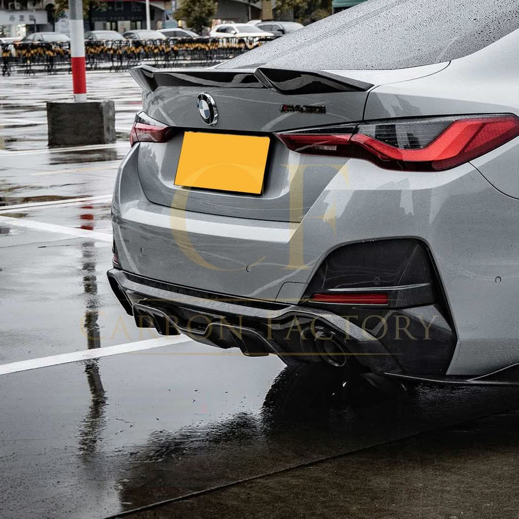 SQ Style Pre-Preg Carbon Fibre Rear Diffuser Dual Exhaust for BMW G26 4 Series Gran Coupe 21-24 - Carbon Factory