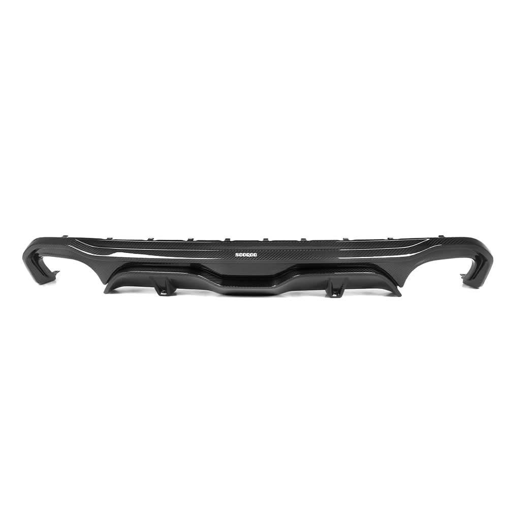 SQ Style Pre-Preg Carbon Fibre Rear Diffuser Dual Exhaust for BMW G26 4 Series Gran Coupe 21-24 - Carbon Factory