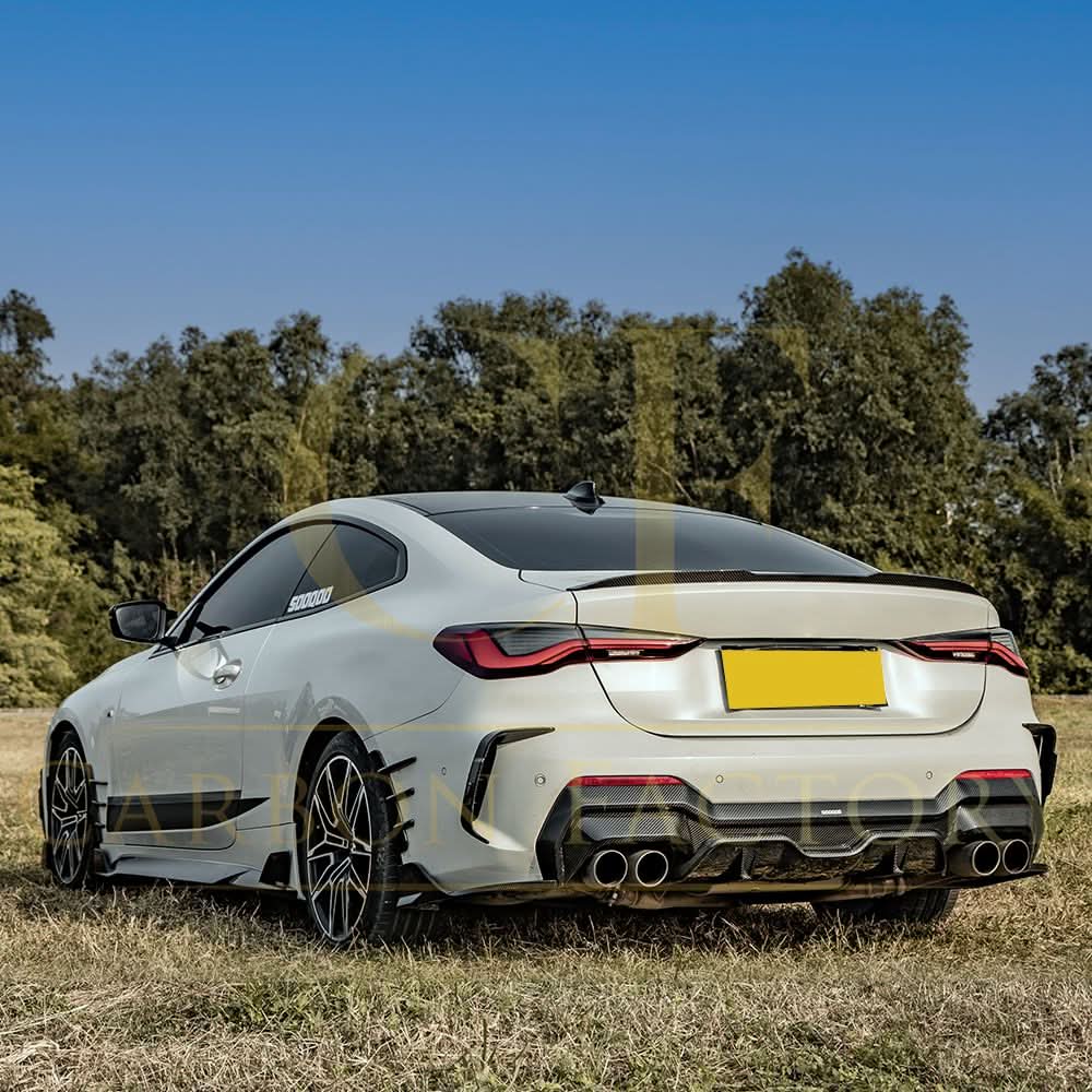 SQ Style Pre-Preg Carbon Fibre Rear Diffuser for BMW 4 Series G22 G23 20-Present - Carbon Factory