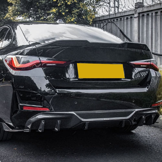 SQ Style Pre-Preg Carbon Fibre Rear Diffuser for BMW 4 Series i4 21-24 - Carbon Factory