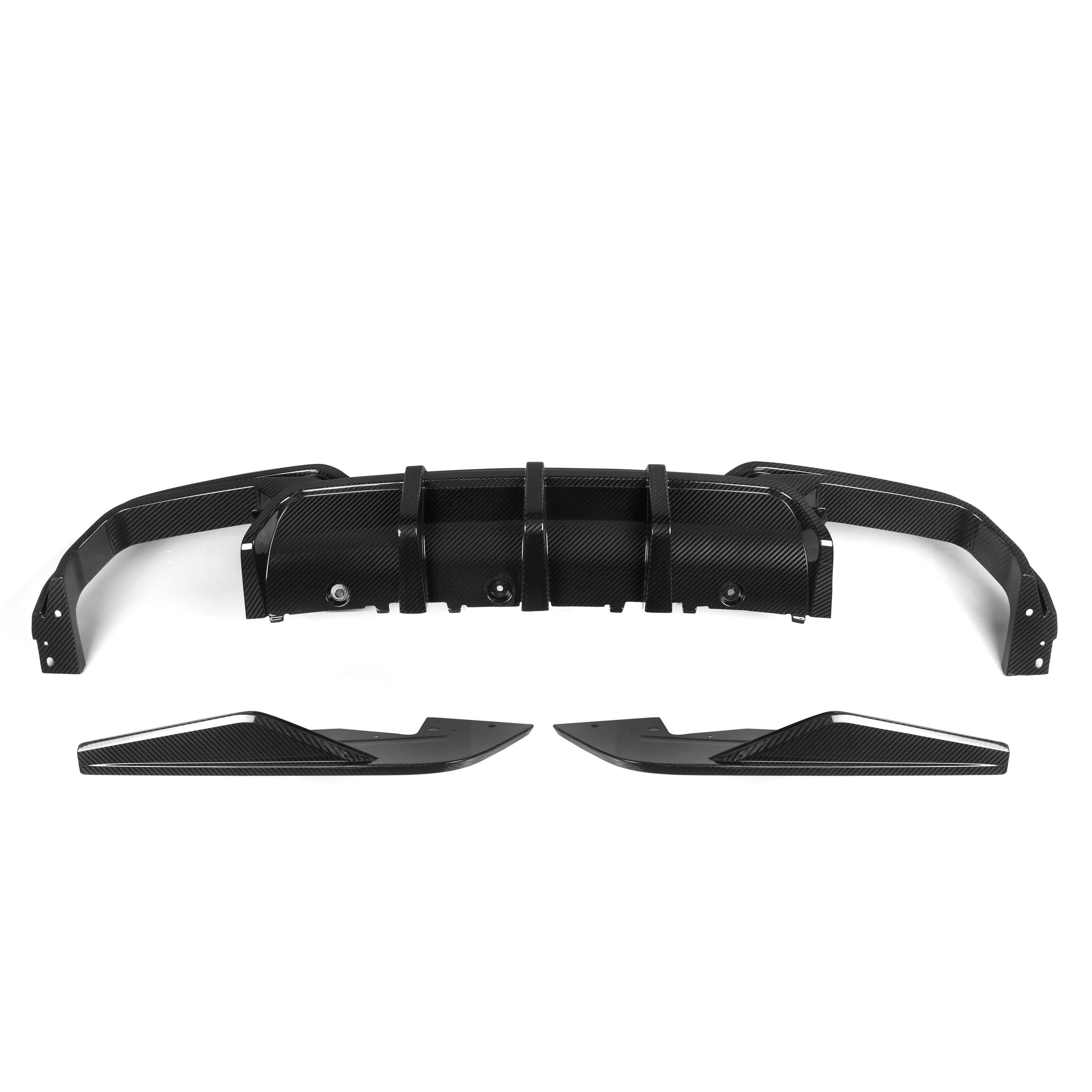 SQ Style Pre-Preg Carbon Fibre Rear Diffuser for BMW F91 F92 M8 Convertible & Coupe 20-Present - Carbon Factory