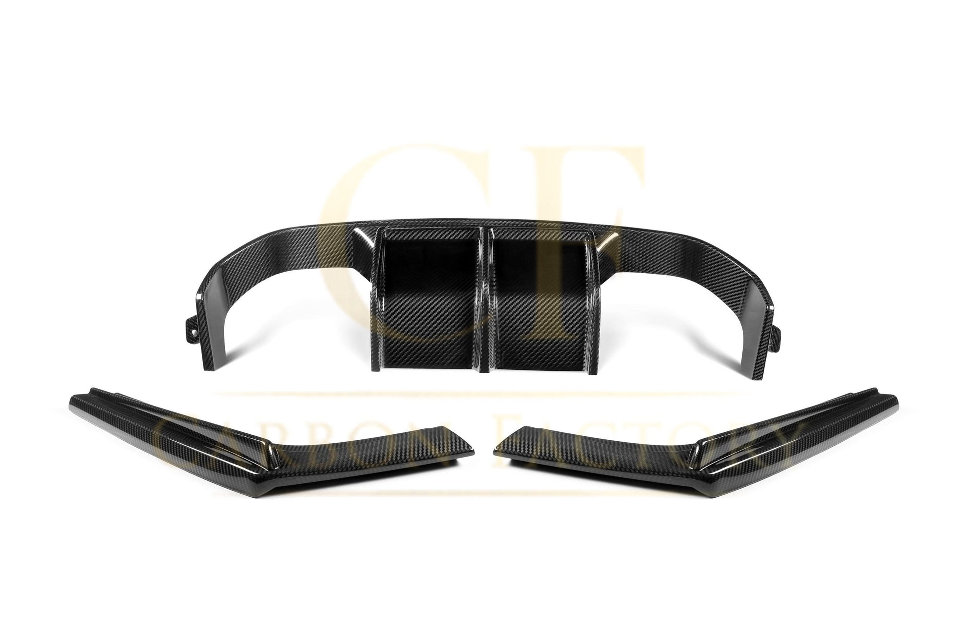 V Style Pre-Preg Carbon Fibre Rear Diffuser for BMW F80 M3 F82 F83 M4 14-20 - Carbon Factory
