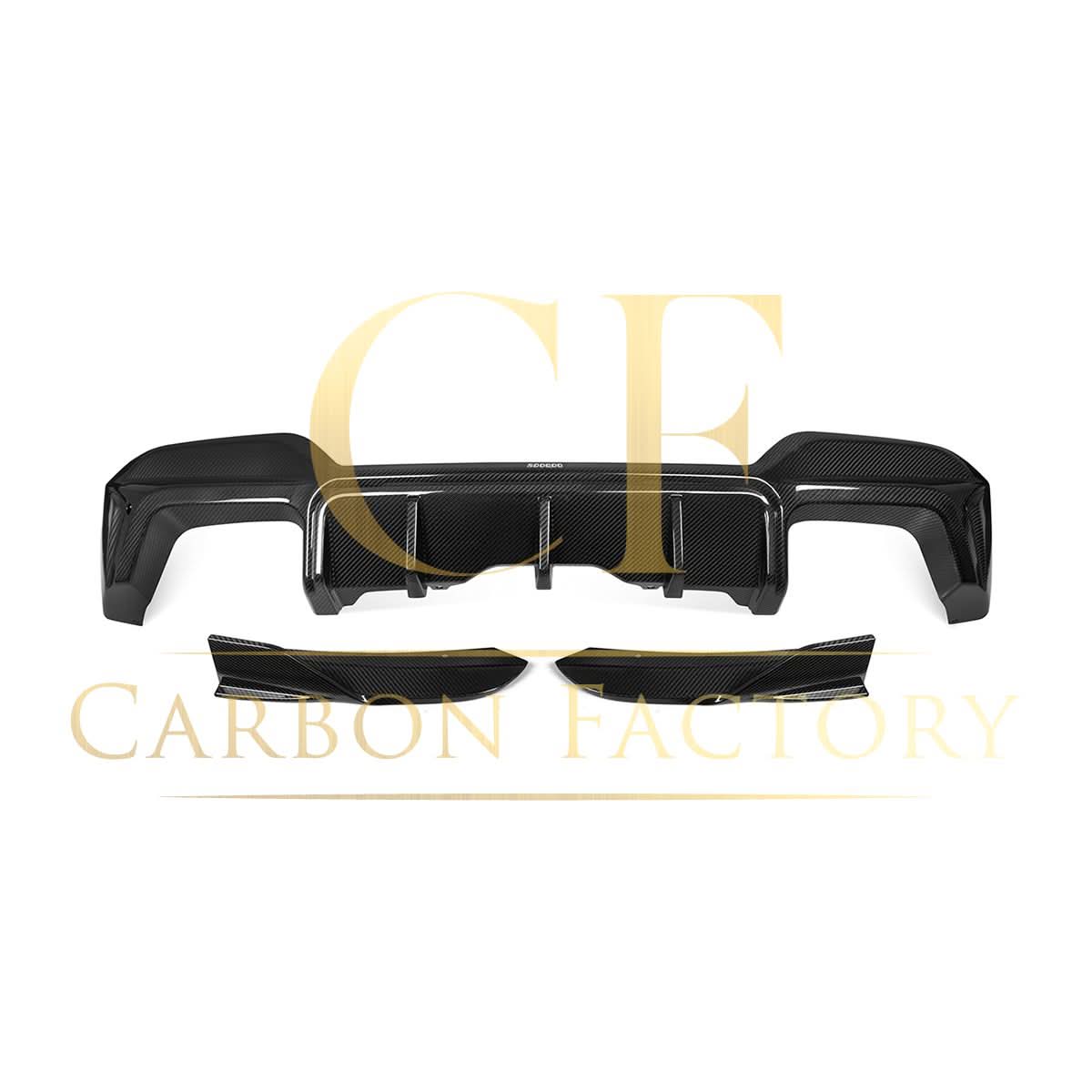 V Style Pre-Preg Carbon Fibre Rear Diffuser for BMW F97 X3M LCI 22-24 - Carbon Factory