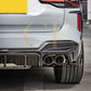 V Style Pre-Preg Carbon Fibre Rear Diffuser for BMW F97 X3M LCI 22-24 - Carbon Factory