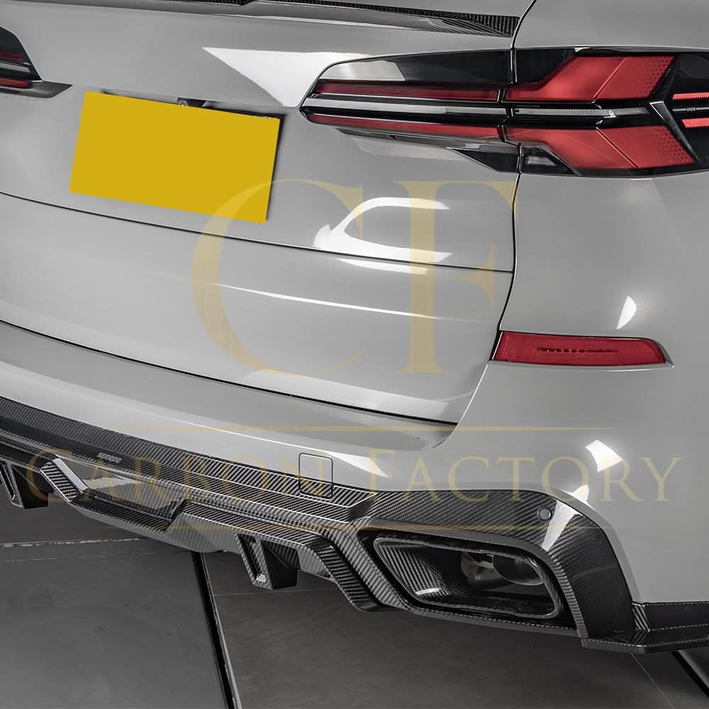 Pre-preg Carbon Fibre Exhaust Tips for BMW G05 X5 LCI 23-25 - Carbon Factory