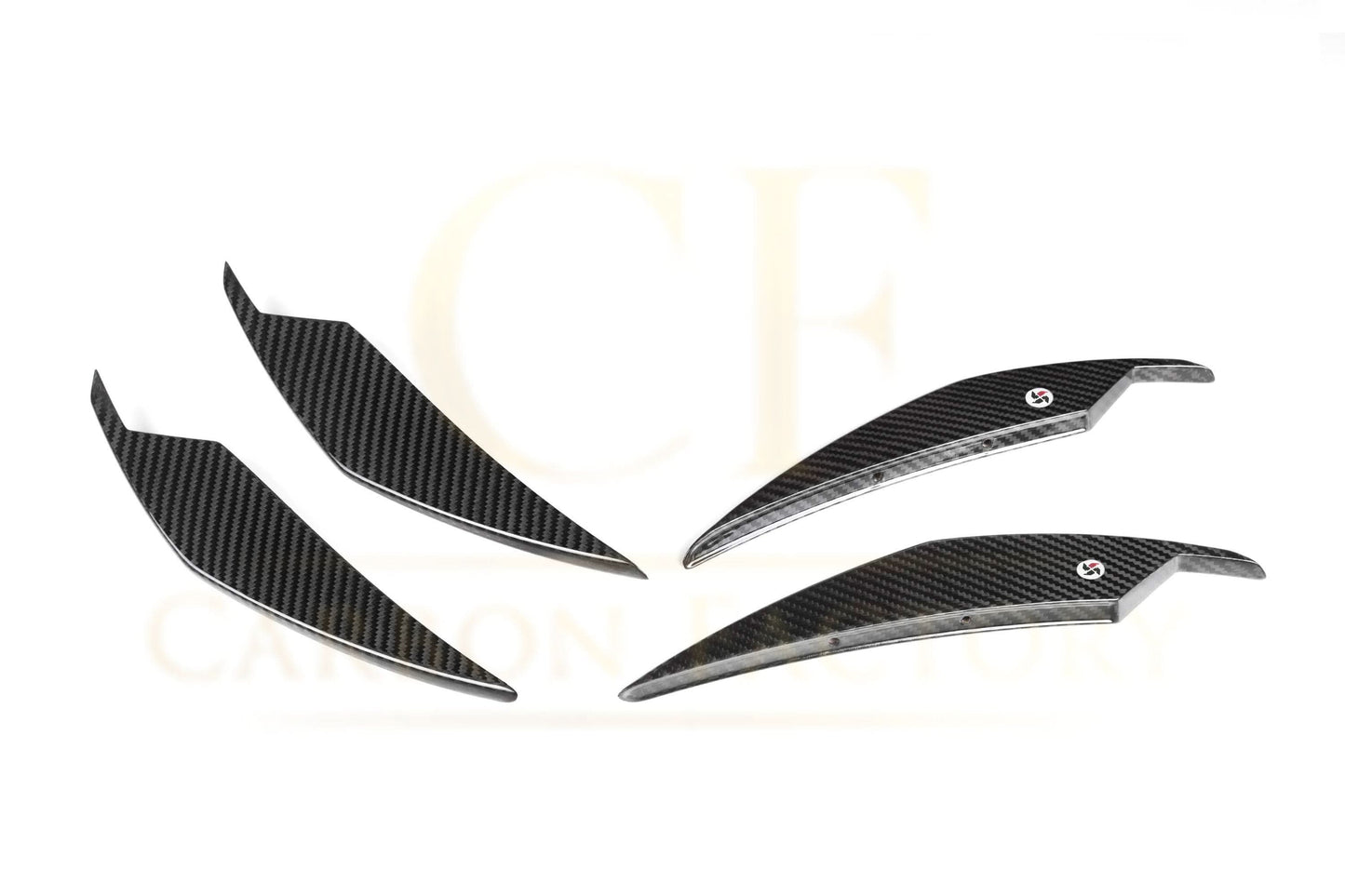AC Style Pre-Preg Carbon Fibre Front Canards for BMW G80 M3 G82 G83 M4 21-Present - Carbon Factory