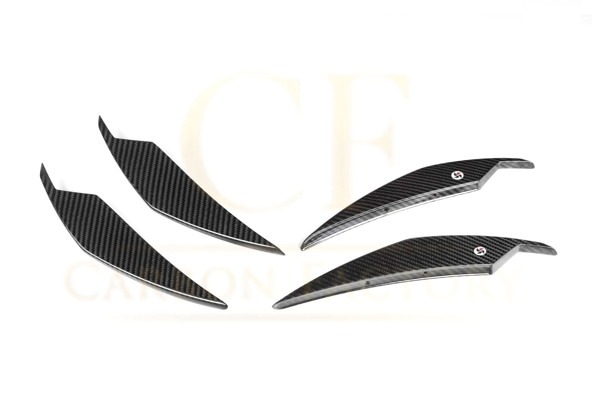 AC Style Pre-Preg Carbon Fibre Front Canards for BMW G80 M3 G82 G83 M4 21-Present - Carbon Factory
