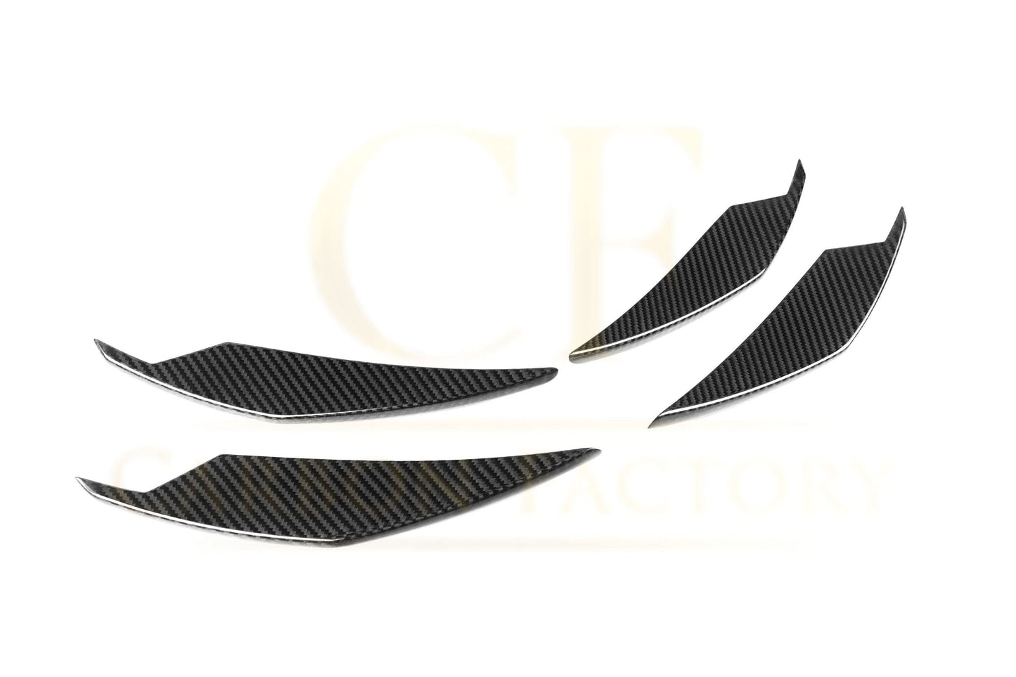 AC Style Pre-Preg Carbon Fibre Front Canards for BMW G80 M3 G82 G83 M4 21-Present - Carbon Factory