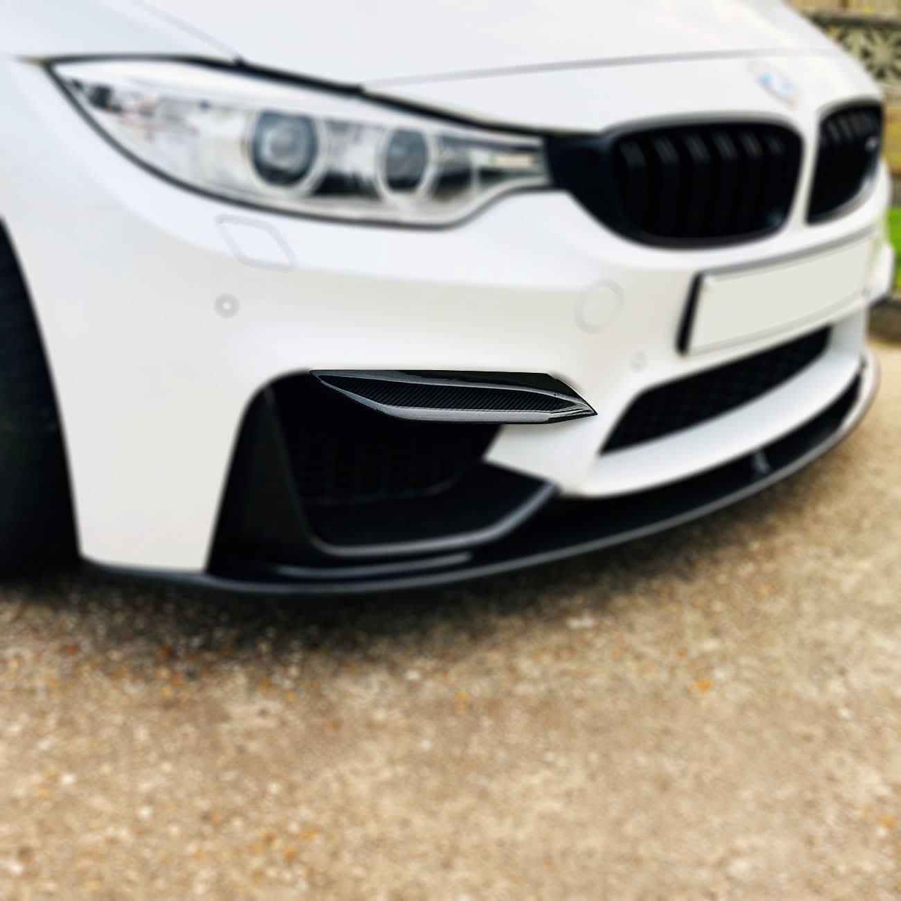 Competition Style Carbon Fibre Front Bumper Trims for BMW F80 M3 F82 F83 M4 14-20 - Carbon Factory
