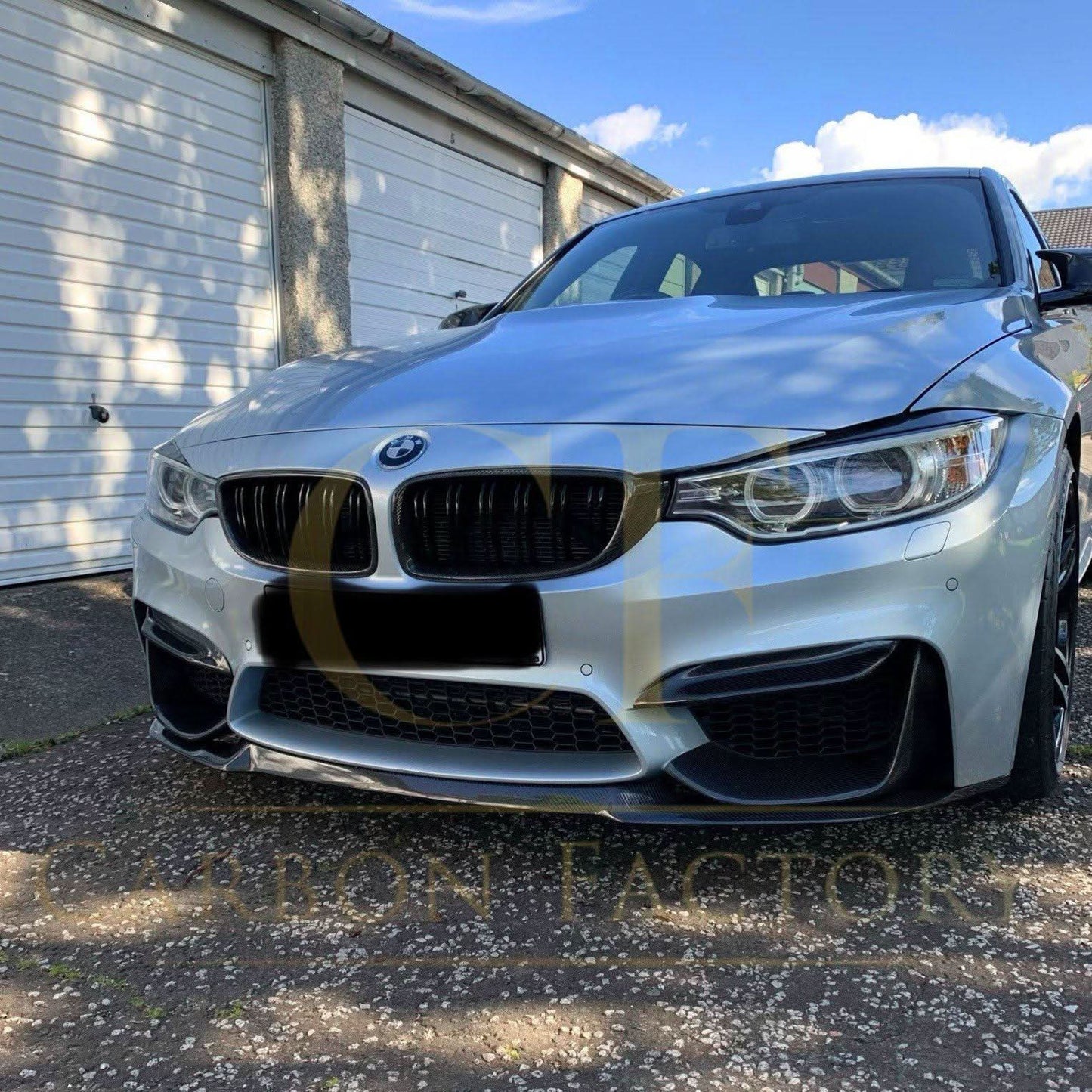 Competition Style Carbon Fibre Front Bumper Trims for BMW F80 M3 F82 F83 M4 14-20 - Carbon Factory