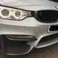 Competition Style Carbon Fibre Front Bumper Trims for BMW F80 M3 F82 F83 M4 14-20 - Carbon Factory