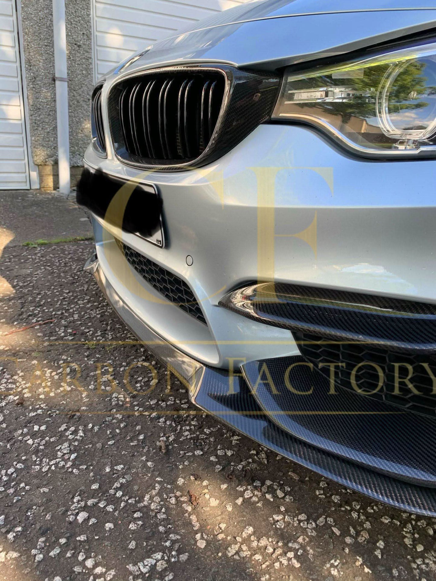 Competition Style Carbon Fibre Front Bumper Trims for BMW F80 M3 F82 F83 M4 14-20 - Carbon Factory