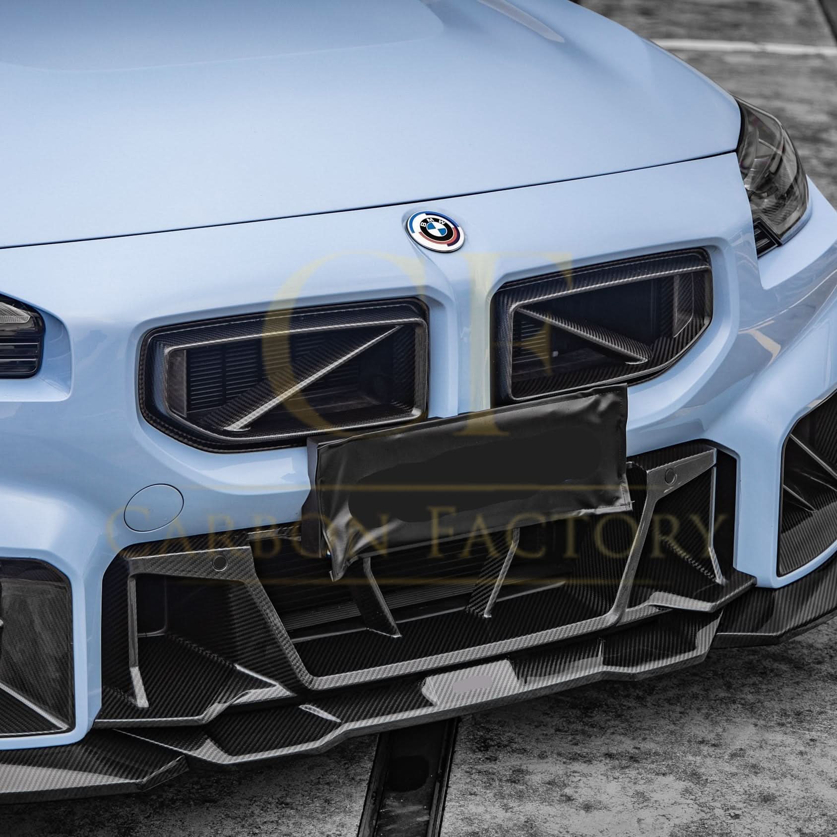 DS Style Pre-Preg Carbon Fibre Front Bumper Trim for BMW G87 M2 23-Present - Carbon Factory